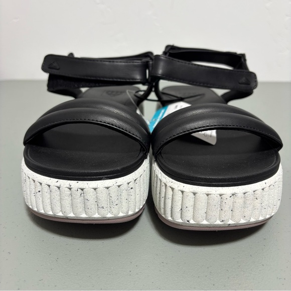 Reef Vista Higher Raya Black Platform Women's Sandals NWT Size 10 Strappy - Picture 2 of 9